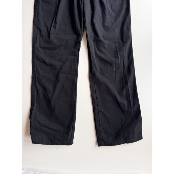 NWT Aritzia WILFRED FREE Latitude GD Black Cotton Twill Pleated Pants, Size 4 - Picture 3 of 11